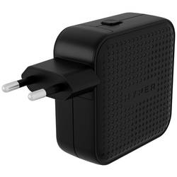 HYPER HyperJuice® 70W USB-C cestovní nabíječka, GaN, s adaptérem pro Evropu, s britským adaptérem, s americkým adaptérem, 1x USB A , 2x USB-C®, 70 W, Dodávka