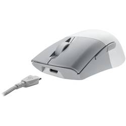 Asus Keris Wireless AimPoint optická herní myš, přenos bezdrátový, Bluetooth®, USB, 5 tlačítko, 36000 dpi, bílá