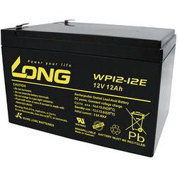 Long WP12-12E WP12-12E olověný akumulátor 12 V 12 Ah olověný se skelným rounem (š x v x h) 151 x 98 x 98 mm plochý konektor 6,35 mm odolné proti více cyklům,