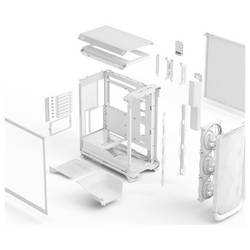 Fractal Design FD-C-MES3A-05 tower PC skříň bílá boční okno