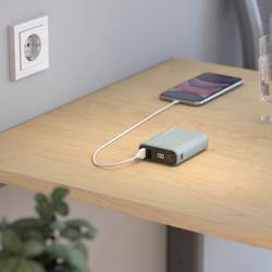 RealPower Batterie powerbanka lithiová, 10000 mAh, Dodávka energie, zelená