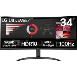 LG Electronics 34WR50QK-B LED monitor 86.4 cm (34 palec)3440 x 1440 Pixel, 21:9, 5 ms, VA LED
