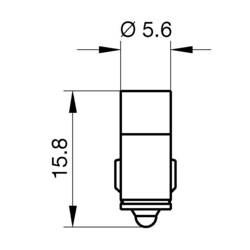 Signal Construct MWCG5764 indikační LED bílá MG 5.7 24 V/DC, 24 V/AC