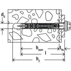 Fischer 562168 DuoXpand FUS hmoždinka s dlouhým dříkem 100 mm 10 mm 50 ks