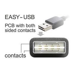 Delock USB kabel USB 2.0 USB-A zástrčka, USB Micro-B zástrčka 1.00 m černá pozlacené kontakty 83846