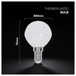 V-TAC 2141246 LED Energetická třída (EEK2021) F (A - G) E14 3.7 W = 30 W studená bílá 1 ks