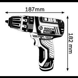 Bosch Professional GSB 12V-15 aku příklepový šroubovák, 2cestný, vč. 2x aku, 06019B690H
