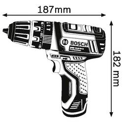Bosch Professional GSB 12V-15 aku příklepový šroubovák, 2cestný, vč. 2x aku, 06019B690H