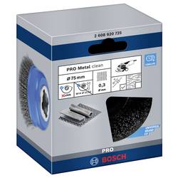 Bosch Accessories Hrncový kartáč X-LOCK Clean for Metal, 75 mm, 0,3 mm, vlnitý ocelový drát Bosch Power Tools 2608620725 1 ks