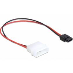 Delock pevný disk kabel [1x Molex - 1x ] 0.245 m černá, červená