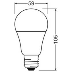 OSRAM HOMELIGHTING 4099854049149 LED Energetická třída (EEK2021) F (A - G) E27 válcový tvar 8 W studená bílá (Ø x v) 59.00 mm x 59.00 mm nestmívatelné 1 ks