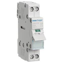 2pólový 16 A 2 spínací kontakty 230 V Hager SBN216