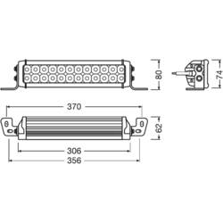 Osram Automotive dálkový světlomet LEDDL117-CB LEDDL117-CB LED vpředu (d x š x v) 62 x 306 x 80 mm