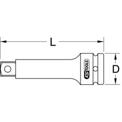 KS Tools 515.1804 5151804 prodlužovací nástavec pro nástrčné klíče 1 palec Pohon (šroubovák) 1 175 mm 1 ks