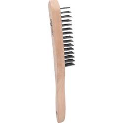 KS Tools 201.2311 Ocelový drátěný kartáč 4 řady, 290 mm