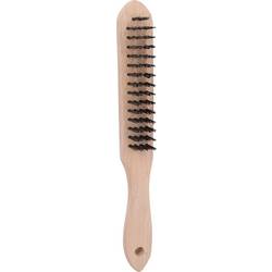 KS Tools 201.2311 Ocelový drátěný kartáč 4 řady, 290 mm