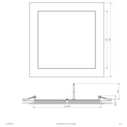 EVN LPQW223540 LPQW223540 LED vestavné svítidlo, LED, pevně vestavěné LED, 21 W, bílá
