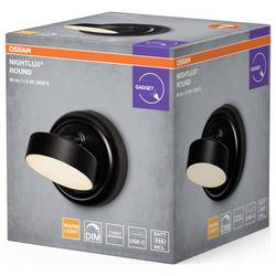 OSRAM HOMELIGHTING NIGHTLUX ROUND 830 DIM USB Black 4099854478826 nástěnné světlo 1.80 W černá