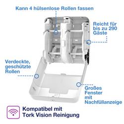 TORK T7-System Spender Hülsenloses ToiPapier 4-Roll T7 držák toaletního papíru