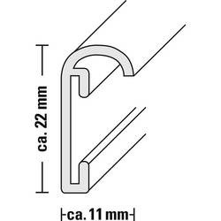Hama 00063770 vyměnitelný fotorámeček Formát papíru: 21 x 29.7 cm (š x v x h) 220 x 310 x 25 mm stříbrná