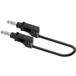 Electro PJP 2214/600V-CD1-25N měřicí kabel zásuvkový konektor 4 mm 25 cm černá 1 ks