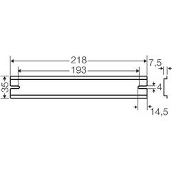 Hensel DK TS 25 62000127 Support rail ocel 218 mm 1 ks