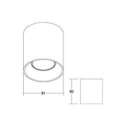 Brumberg 45130170 45130170 stropní svítidlo LED GU10 7.5 W bílá