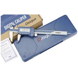 Dasqua 2015-2405 Digitální posuvné měřítko DIN EN 862, odolný vůči oleji, IP67 měřicí rozsah: 150 mm nerezová ocel 1 ks