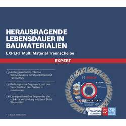 Bosch Accessories 2608900660 EXPERT MultiMaterial diamantový řezný kotouč Průměr 125 mm Ø otvoru 22.23 mm kámen, beton, cihla 1 ks