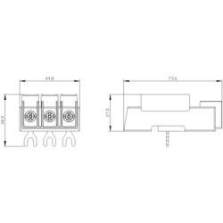 Siemens 3RV2928-1H příslušenství pro výkonový spínač 1 ks (š x v x h) 44.8 x 38.9 x 73.6 mm