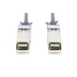 Digitus DN-81243 RJ45 Propojovací kabel z optických vláken Kabel 3.00 m černá stíněný 1 ks