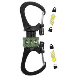 NITE Ize Magnetický přívěsek na klíče NI-MSBL-08-R7 černá, olivová 1 ks