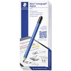 Staedtler Mars® Lumograph® digital jumbo digitální pero s psacím hrotem, citlivým vůči tlaku, s přesným psacím hrotem, tlačítko gumování modrá