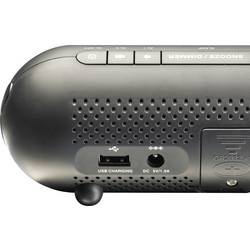 Denver CPR-700 111131000550 radiobudík, FM, USB, funkce alarmu, s USB nabíječkou, černá