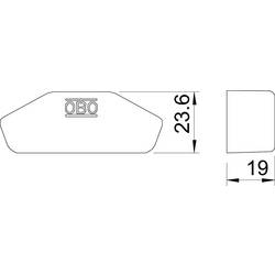 OBO Bettermann 6364625 Ochranná krytka (d x š) 19 mm x 60 mm 10 ks žlutá