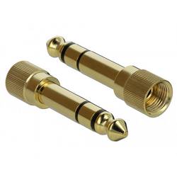Delock 65983 65983 jack audio adaptér [1x jack zástrčka 6,3 mm - 1x jack zásuvka 3,5 mm] zlatá