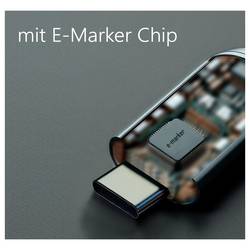 Maxtrack USB kabel USB 3.2 Gen2 USB-C ® zástrčka 2 m černá oboustranně zapojitelná zástrčka, pozlacené kontakty, 90° zatočeno doleva C531-2WL