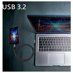 Maxtrack USB kabel USB 3.2 Gen2 USB-C ® zástrčka 2 m černá oboustranně zapojitelná zástrčka, pozlacené kontakty, 90° zatočeno doleva C531-2WL