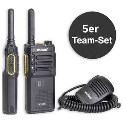 MAAS Elektronik Team-Set PT-375 KEP-360-K 150112 PMR radiostanice sada 5 ks