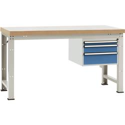 Manuflex WP5412.0002 Kompletní dílenském základní PROFI s masivního buku deska, Šxhxv = 1500 x 700 x 840 mm (š x v x h) 1500 x 800 x 700 mm