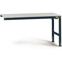 Manuflex LU6036.7016 ESD pracovní stůl Univerzální standardní Přístavný stůl s plastové desky, Šxhxv = 1250 x 800 x 766-876 mm antracitová