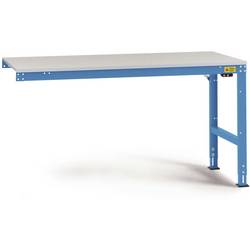 Manuflex LU6058.5012 ESD ESD pracovní stůl Univerzální standardní Přístavný stůl s Melaminplatte, Šxhxv = 1500 x 800 x 763-873 mm světle modrá (RAL 5012)