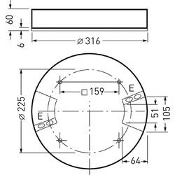 Trilux 6459140 Onplana D09 #6459140 LED stropní svítidlo LED žádná 23 W bílá