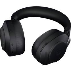 Jabra Evolve2 85 MS Headset uzavřená (Over Ear) Bluetooth®, kabelová stereo černá Redukce šumu mikrofonu regulace hlasitosti, Indikátor nabití, Vypnutí zvuku