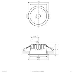EVN C54N10011425 C54N10011425 LED vestavné svítidlo, LED, 10 W, bílá