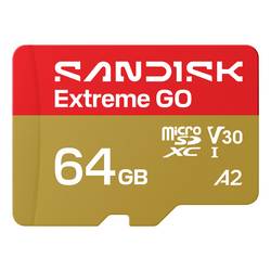 SanDisk Extreme GO paměťová karta microSDXC 64 GB UHS-I U3 Teplotně odolná