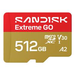 SanDisk Extreme GO paměťová karta microSDXC 512 GB UHS-I U3 Teplotně odolná