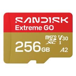 SanDisk Extreme GO paměťová karta microSDXC 256 GB UHS-I U3 Teplotně odolná
