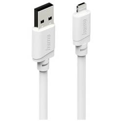 Hama Nabíjecí kabel USB USB 2.0 Apple Lightning konektor, USB-A zástrčka 1 m bílá 00201800