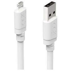 Hama Nabíjecí kabel USB USB 2.0 Apple Lightning konektor, USB-A zástrčka 1 m bílá 00201800